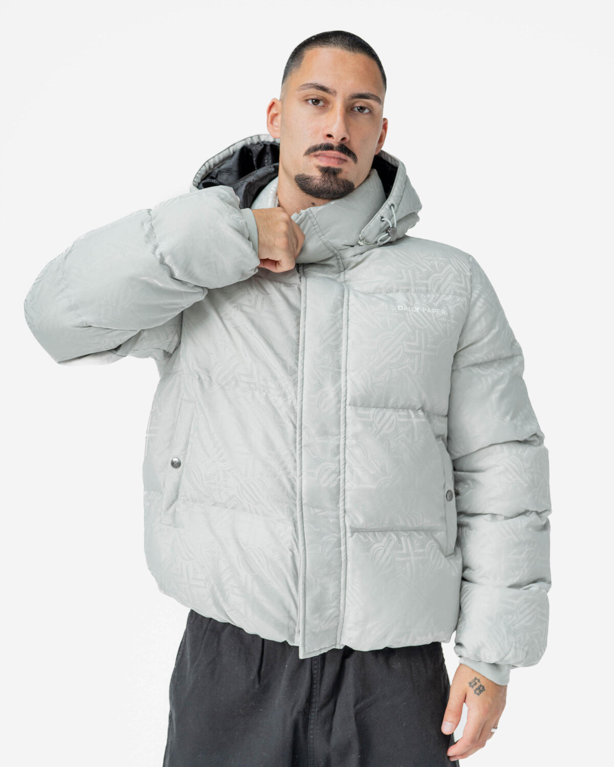 Grey puffer on sale